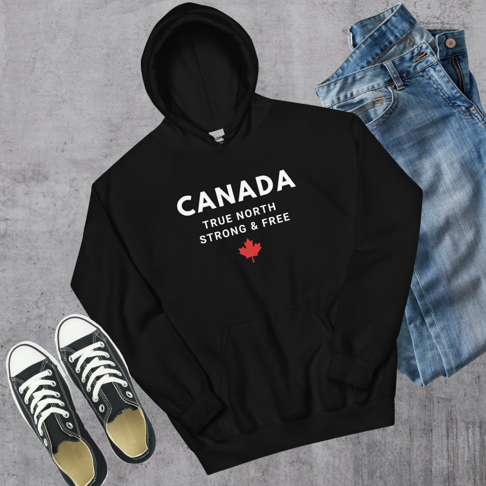 Canada True North Strong & Free 🇨🇦  Hoodie