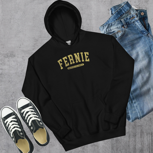 Fernie BC College Gold Hoodie