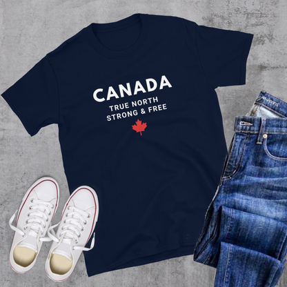 Canada True North Strong & Free 🇨🇦 Tee