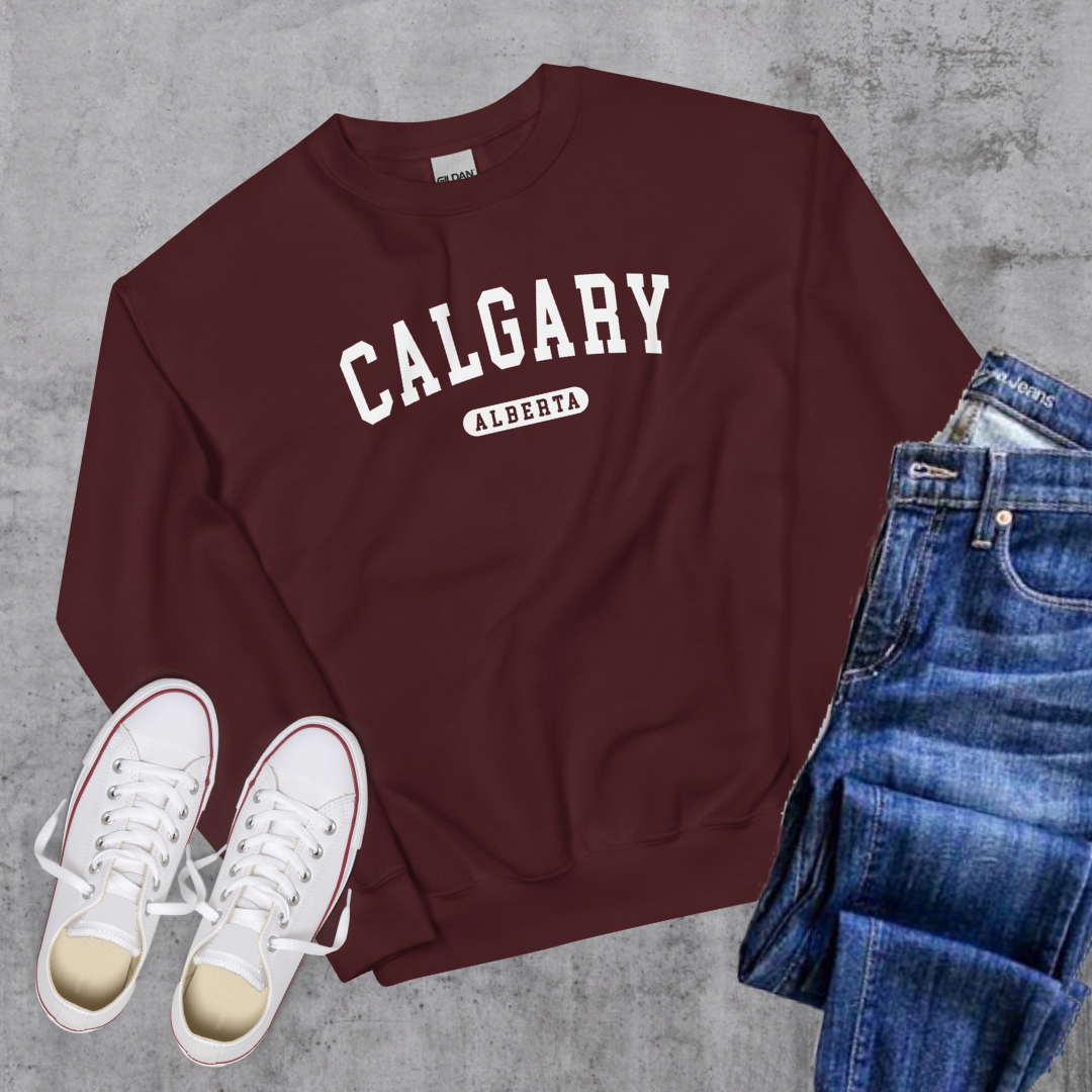 Calgary Alberta College Crewneck